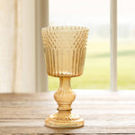 glass candle holders