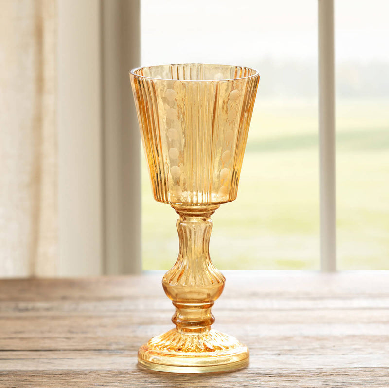 glass candle holders