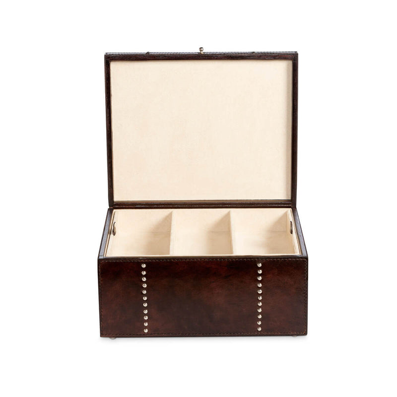 Tate Leather Classic Jewelry Box