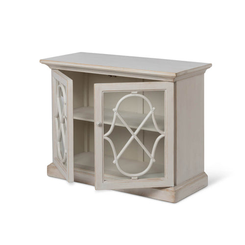 Adeline Wood Console with Glass Doors