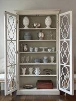 Adeline Wood Cabinet with Glass Doors