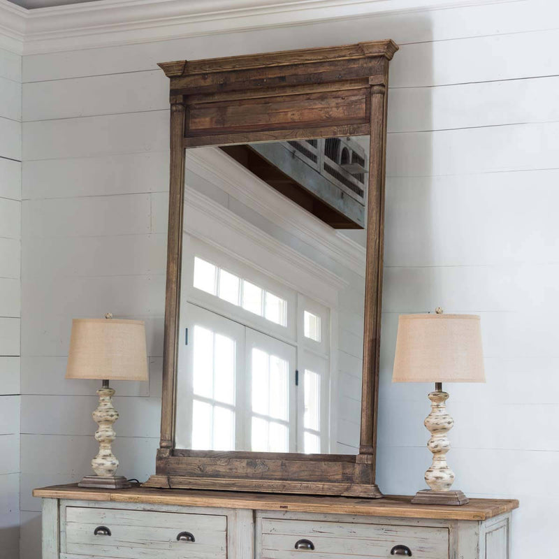 Old Elm Wood Mirror