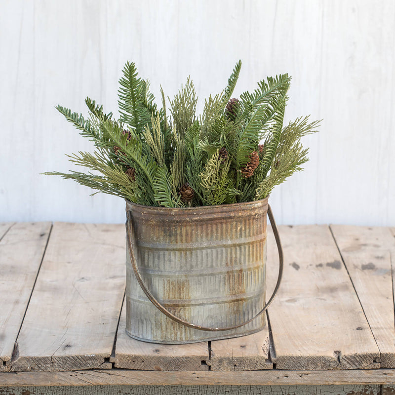 Hemlock & Cedar With Pinecones