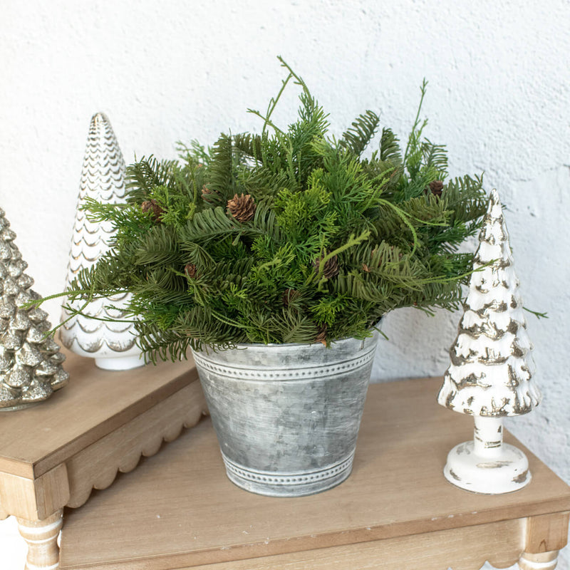 Hemlock & Cedar With Pinecones