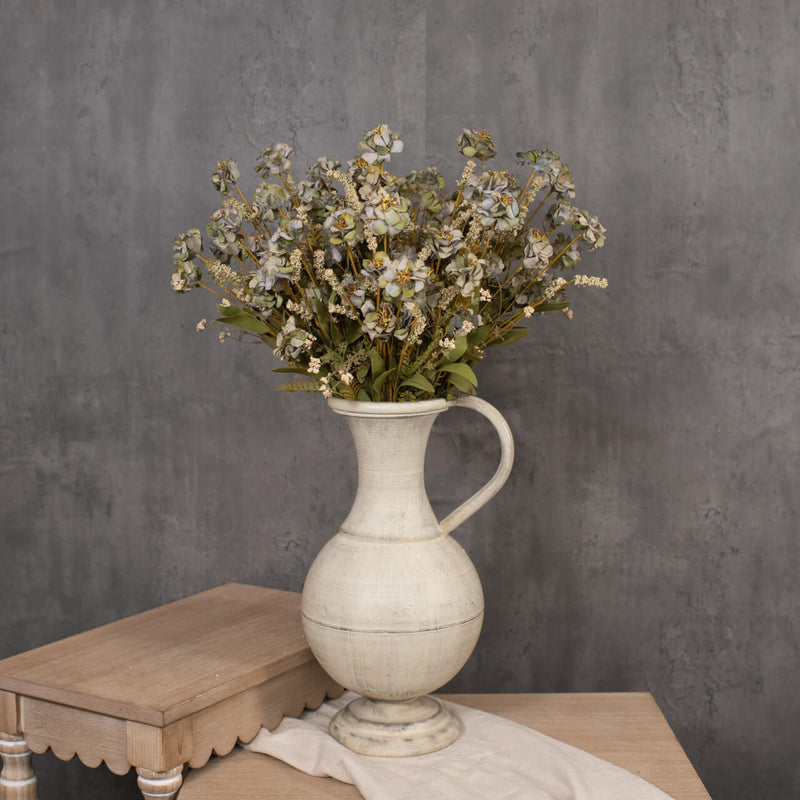 Green & Grey Wildflower With Heather and Fern Bush