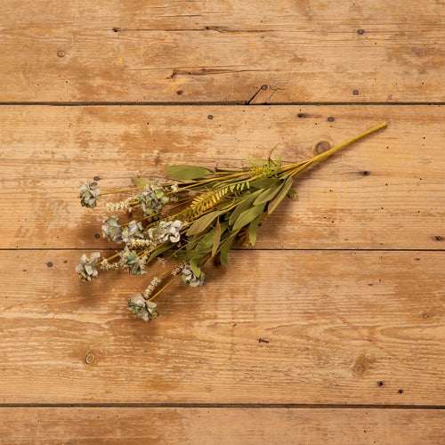 Green & Grey Wildflower With Heather and Fern Bush