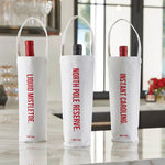 Canvas Holiday Wine Bag