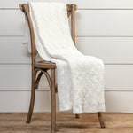 Diamond Knitted Throw Blanket