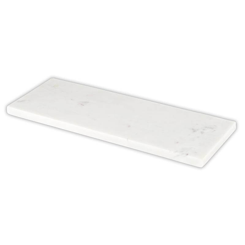White Mable Rectangle Tray