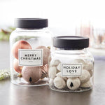 Holiday Glass Pantry Canister
