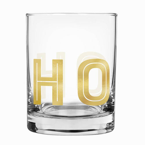 Double Old Fashioned Holiday Rocks Glass