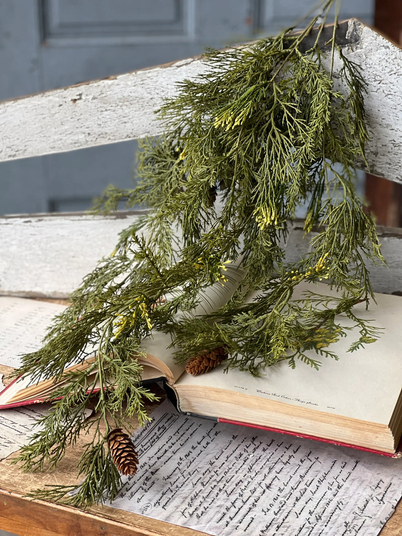 Alpine Cedar Hanging Bush | Vintage Crossroads