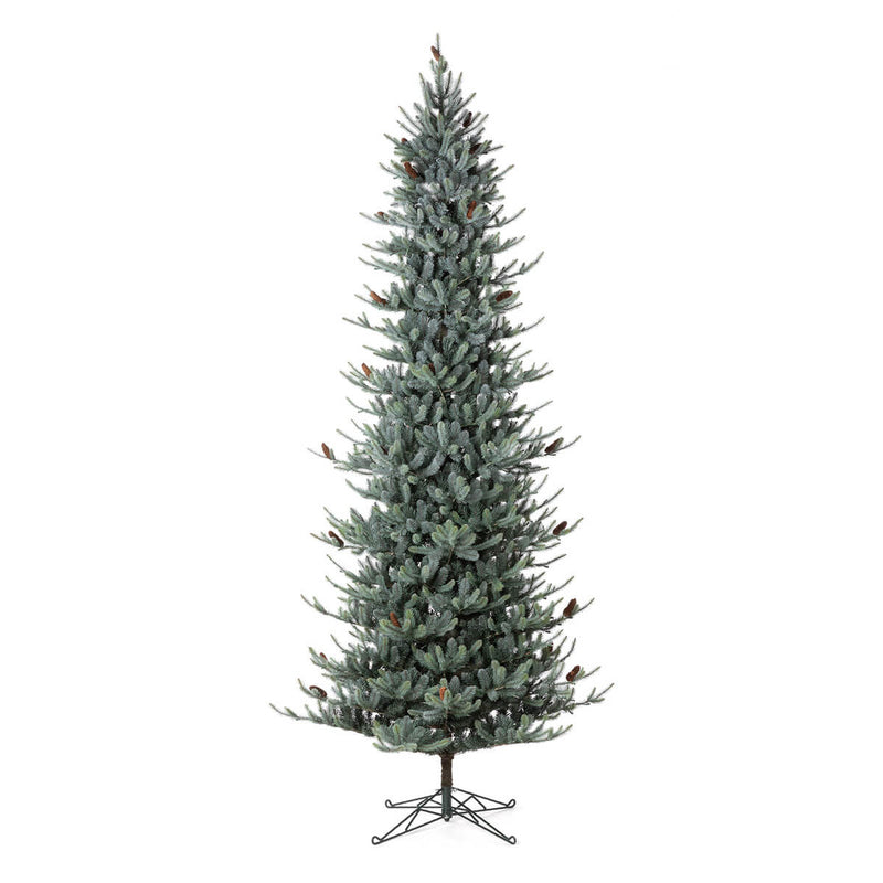 12' Blue Spruce Slim Christmas Tree