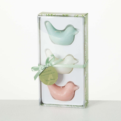 Gardenia Scented Bird Votive Candle Set