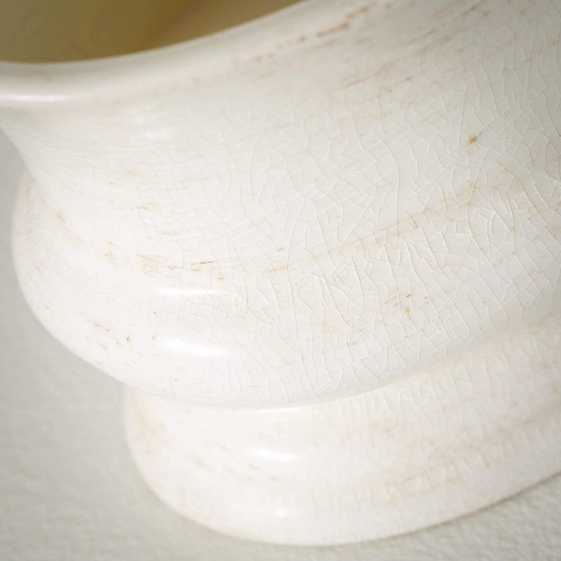White Farmhouse Oval Planter
