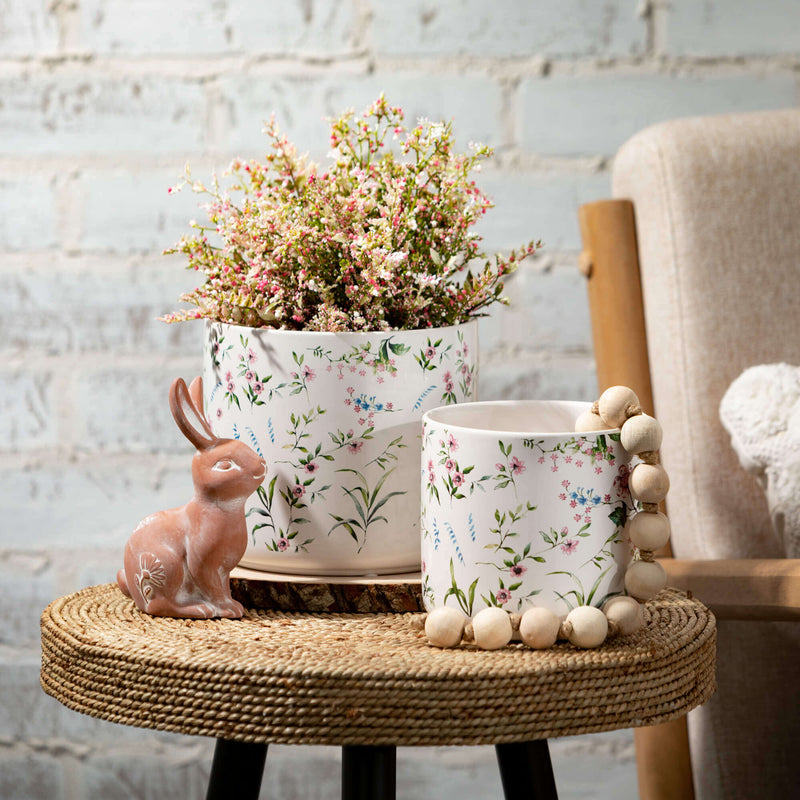 Floral Ceramic Planter