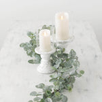 Chippy Cement Pillar Candle Holder