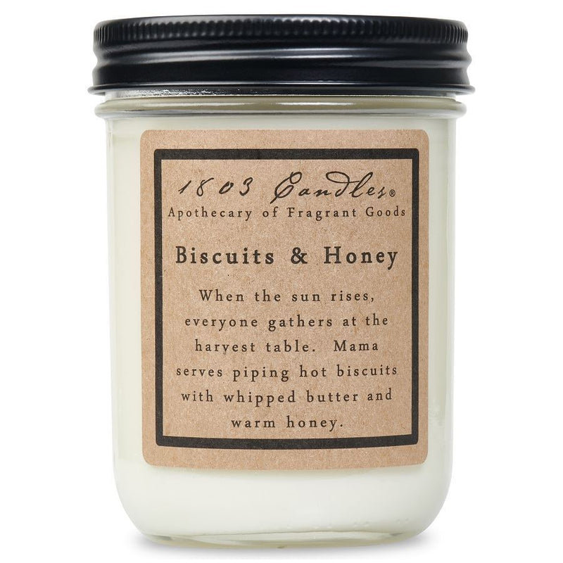1803 Biscuits & Honey Soy Candle - Vintage Crossroads
