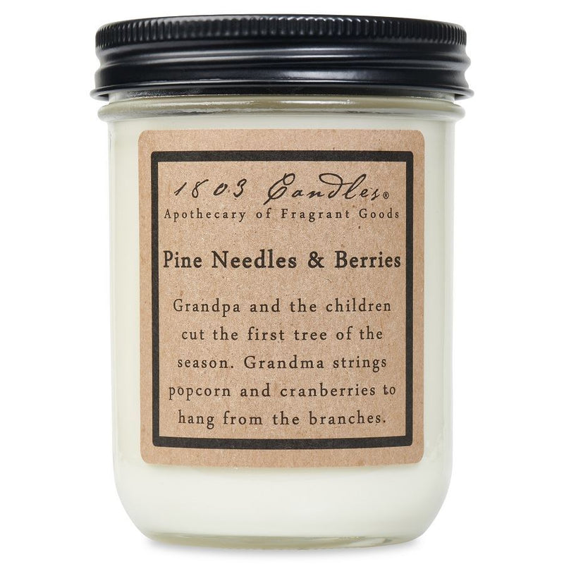 1803 Pine Needles & Berries Soy Candle - Vintage Crossroads