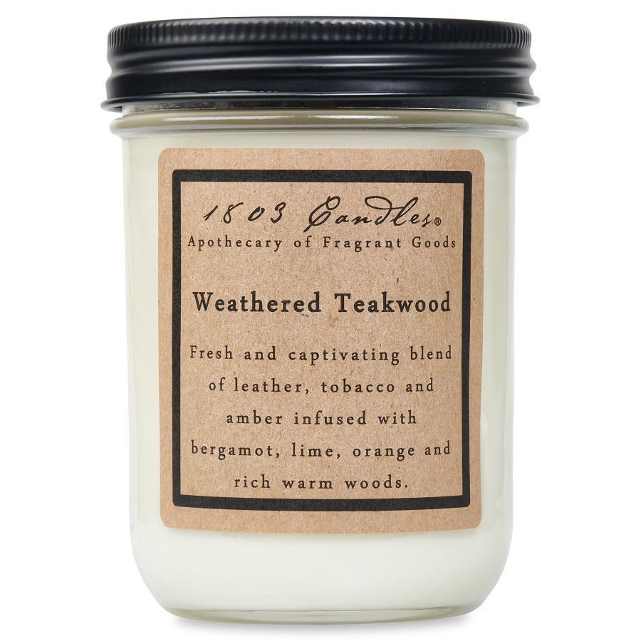 Teakwood & Leather Jar Candle