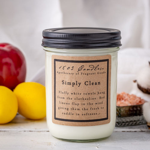 1803 Simply Clean Soy Candle - Vintage Crossroads
