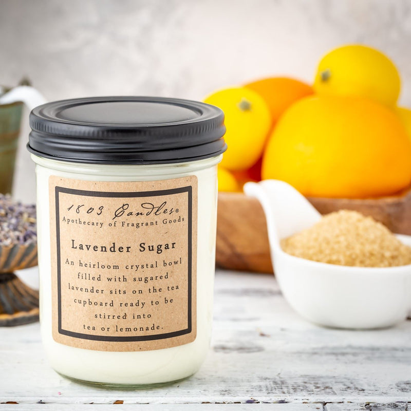 1803 Lavender Sugar Soy Candle - Vintage Crossroads