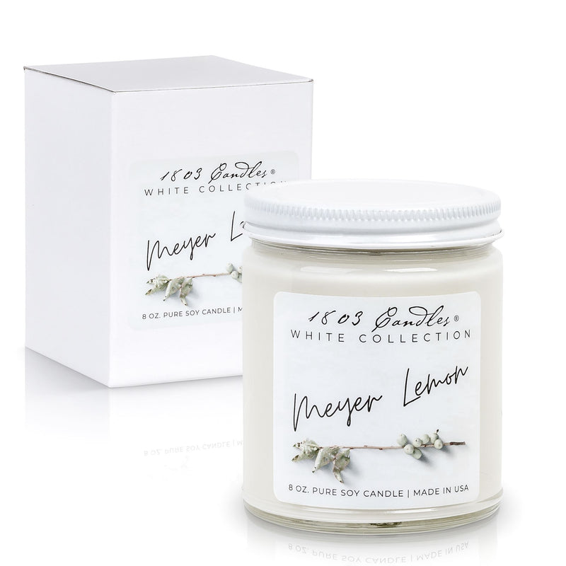 1803 Meyer Lemon White Candle Collection - Vintage Crossroads