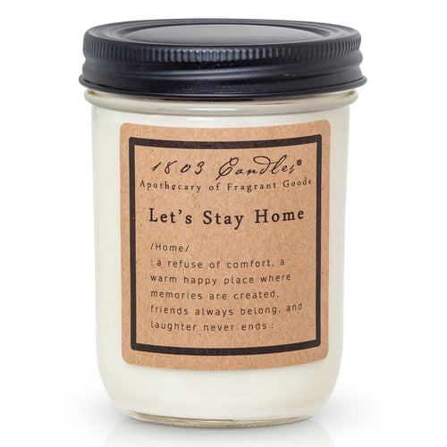 1803 Let's Stay Home Soy Candle - Vintage Crossroads