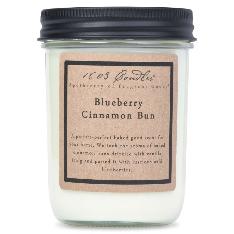 1803 Blueberry Cinnamon Bun Soy Candle