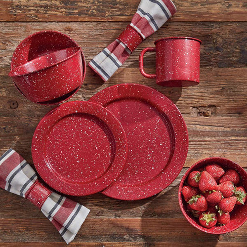 Granite Red Enamelware Collection