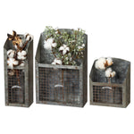 Rustic Galvanized Wall Bin Primitives By Kathy