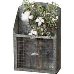 Rustic Galvanized Wall Bin Primitives By Kathy