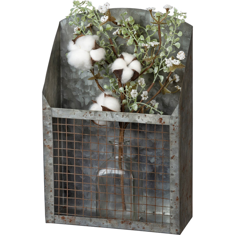 Rustic Galvanized Wall Bin Primitives By Kathy