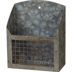 Rustic Galvanized Wall Bin Primitives By Kathy