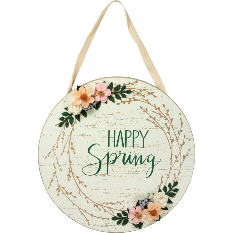 Happy Spring Hanging Decor Primitives By Kathy