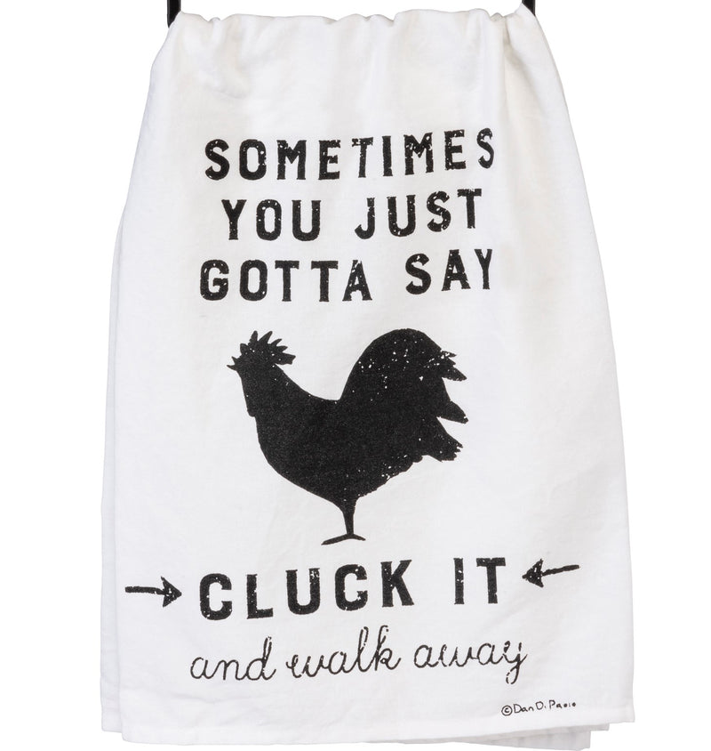 Cluck It Dish Towel Primitives By Kathy