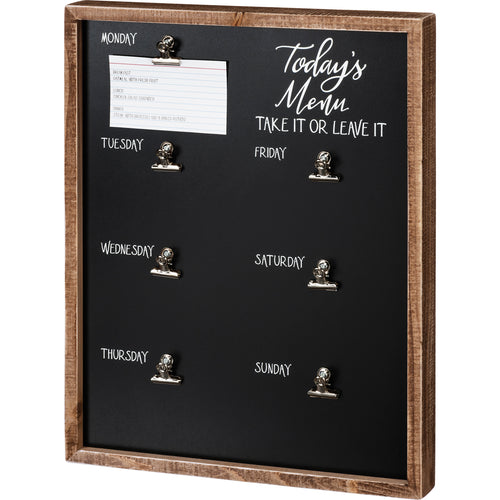 Today's Menu Inset Box Sign Primitives By Kathy