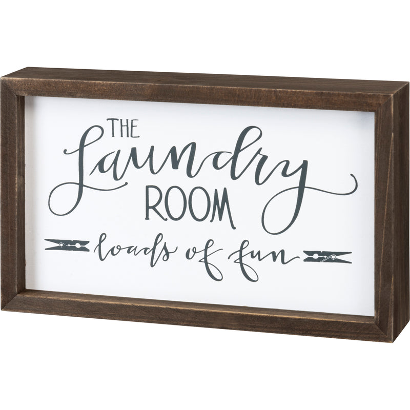 The Laundry Room Inset Box Sign Primitives By Kathy