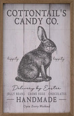 Cottontails Candy Co Bunny Wood Framed Print