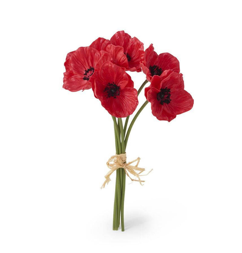 Red Real Touch Mini Poppy Bundle