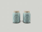 Ceramic Mason Jar Salt & Pepper Set Young's Inc