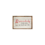 Gnomebody Loves You As Much Wood Framed Print