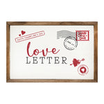 Love Letter Wood Framed Print