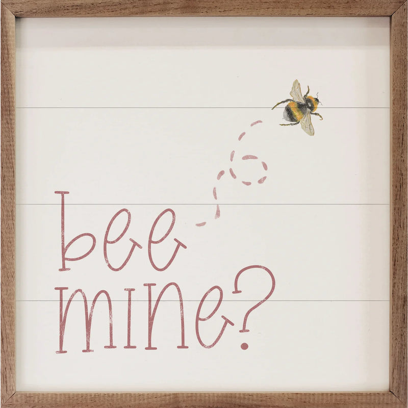 Bee Mine Bumblebee Wood Framed Print