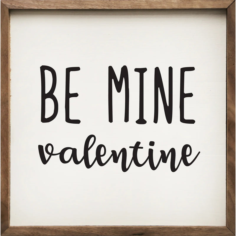 Be Mine Valentine Wood Framed Print