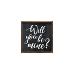 Will You Be Mine Wood Framed Print