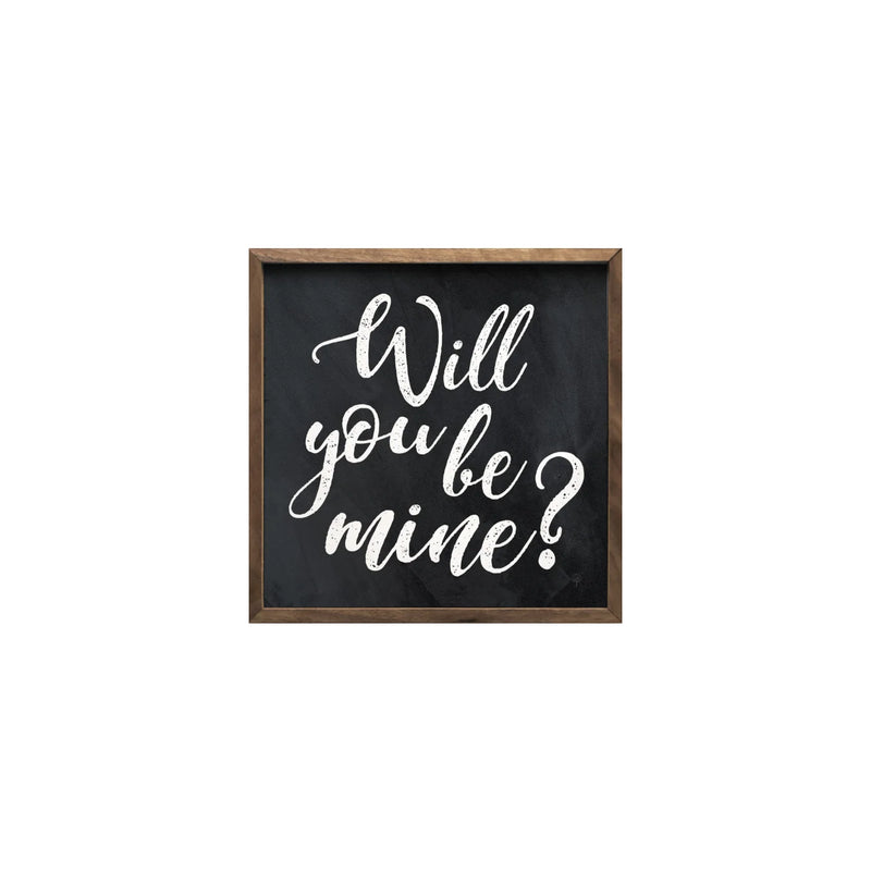 Will You Be Mine Wood Framed Print