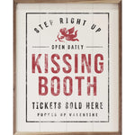 Kissing Booth Tickets Sold Here Wood Framed Print