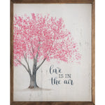 Love Is In The Air Tree Wood Framed Print