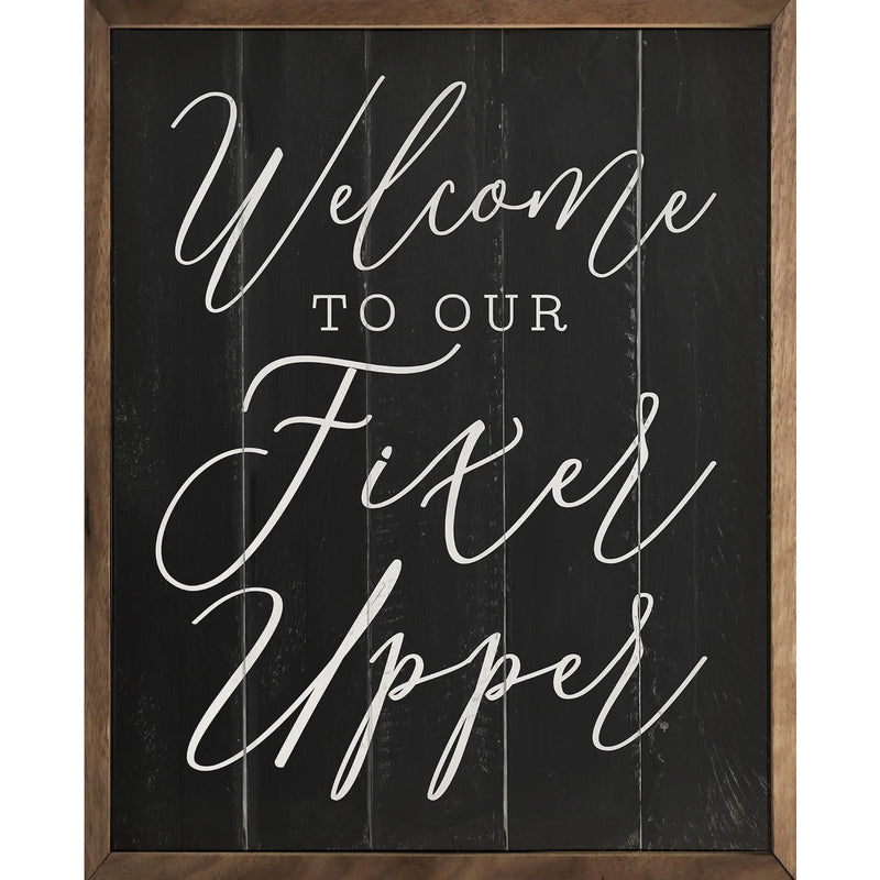 Welcome To Our Fixer Upper Wood Framed Print